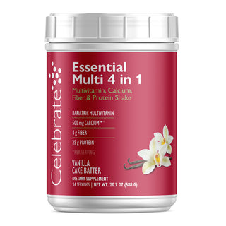 Essential Multi 4 v 1 multivitamín s vápníkem + proteinem, prášek