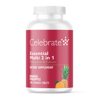 Essential Multi 2 v 1 multivitamín s vápníkem, žvýkací forma