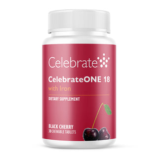 CelebrateONE 18 Jednou denně bariatrická žvýkací multivitamín s železem 