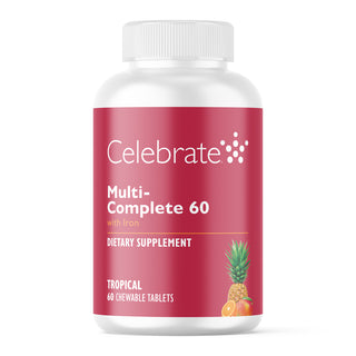 Multi-Complete 60 Bariatrická žvýkací multivitamín s železem, Tropical 