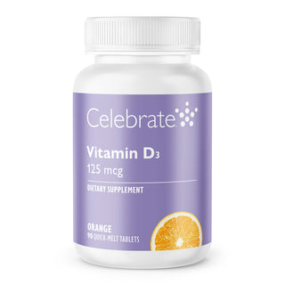 Vitamin D3 125mcg (5.000 IU), Quick-Melt, Orange