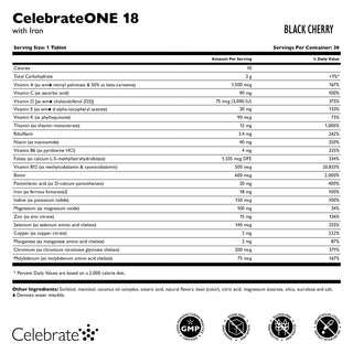 CelebrateONE 18 Bariatrický multivitamin se železem, žvýkací, jednou denně