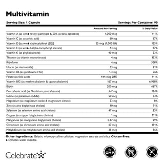 Bariatrisches Multivitamin ohne Eisen, Kapseln