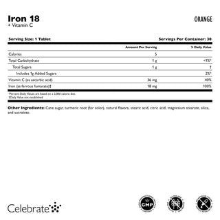 Iron + Vitamin C Chewable Tablets