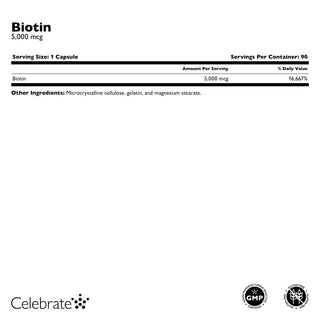 Biotin 5 000 mcg 