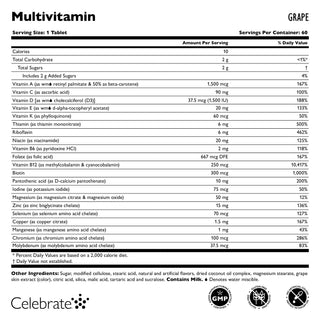 Bariatrický multivitamin bez železa, žvýkací