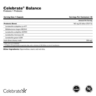 Celebrate® BALANCE probiotikum + prebiotikum, kapsle