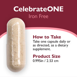 CelebrateONE Bariatrický multivitamin bez železa, kapsle, jednou denně
