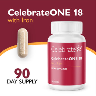 CelebrateONE 18 Bariatrický multivitamin se železem jednou denně, kapsle