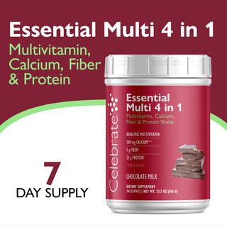 Essential Multi 4 v 1 multivitamín s vápníkem + proteinem, prášek