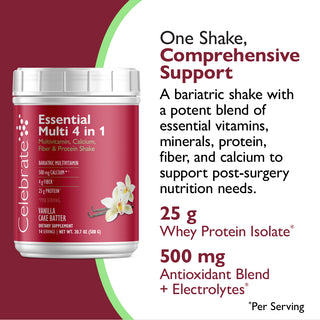 Essential Multi 4 v 1 multivitamín s vápníkem + proteinem, prášek
