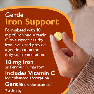Železo 18 mg + Vitamin C, žvýkací, Orange 