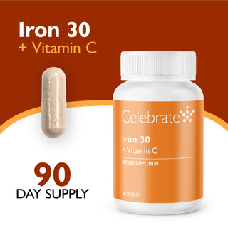 Železo 30 mg + Vitamin C, kapsle 