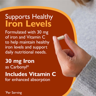 Železo 30 mg + Vitamin C, kapsle 