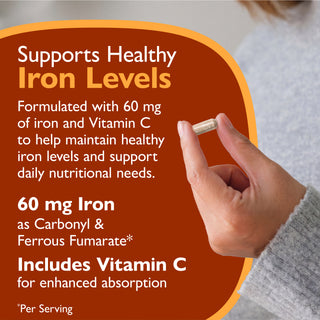 Železo 60 mg + vitamin C, kapsle