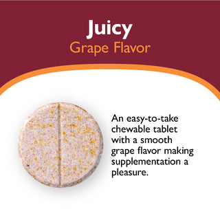 Multi-ADEK Vitamin s 60 mg železa, žvýkací, Grape