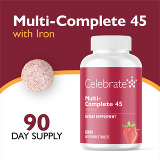 Multi-Complete 45 Bariatrický multivitamín se železem, žvýkací pasta