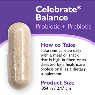 Celebrate® BALANCE probiotikum + prebiotikum, kapsle