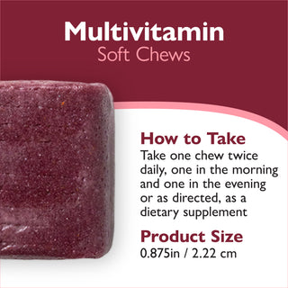 Bariatrický multivitamin bez železa, měkké žvýkací tablety