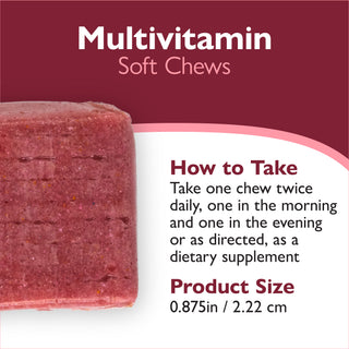 Bariatrický multivitamin bez železa, měkké žvýkací tablety
