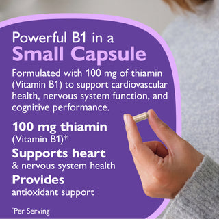 Thiamin Vitamin B1, 100 mg, kapsle