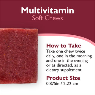 Bariatrický multivitamin bez železa, měkké žvýkací tablety