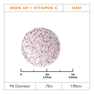 Železo 60 mg + Vitamin C, žvýkací, Berry 